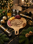 ROLLEMAN® Borrelplank | Kwante Kerst Edition | Mangohout | Handmade