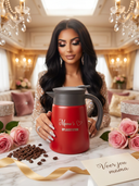 ROLLEMAN® Isolierkanne | Mamas Ladestation | Rot | 680ml | 15 cm
