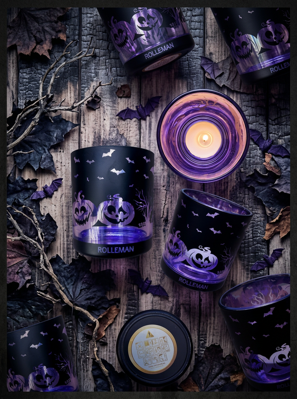 ROLLEMAN® Halloween Theelichthouder | Glas | Limited Edition