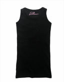 Kira Dress - Kids, jurk met roze geborduurd logo