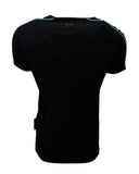 Manuel - Men's T-Shirt ROLLEMAN® Turquoise Logo Lines Design