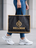 ROLLEMAN® Shopper – Zwart/Goud – 47 × 36 × 10 cm