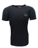 Manuel - Men's T-Shirt ROLLEMAN® Turquoise Logo Lines Design
