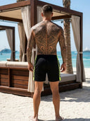 Bronisław - ROLLEMAN® Sport Short Zwart/Neon Geel (Matching Polo Beschikbaar)