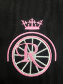 Kira Dress - Kids, jurk met roze geborduurd logo