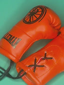 Orange Paws Mini Boxing Gloves for Rear View Mirror