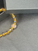 Ave Maria Nomads Rosary | Gypsy Wagon | Black/Gold/Bronze with White Beads