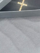 Ave Maria Nomads Rosenkranz | Rad | Schwarz/Gold/Bronze mit weißen Perlen