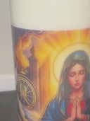 Lux Memoria | ROLLEMAN® | Devotiekaars Wit | 216 Uur Brandtijd