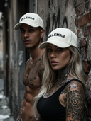 CAP model PABLO wit-ecru