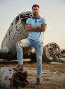 Clayton Korte Mouw Polo Shirt voor Heren