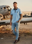 Clayton Korte Mouw Polo Shirt voor Heren