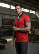 Marcelitto Korte Mouw Polo Shirt voor Heren