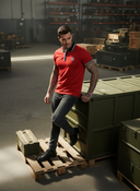 Marcelitto Korte Mouw Polo Shirt voor Heren