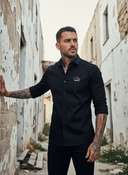 Paddy: Heren Blouse met Zwarte Lange Mouwen | Stijlvol en Comfortabel