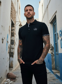 Manfri Korte Mouw Polo: ROLLEMAN mouwboorden